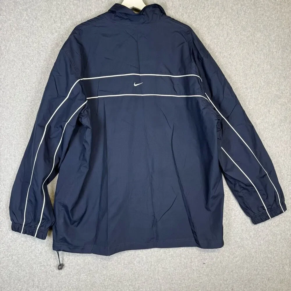 Vintage Nike Men's Size 2XL XXL Blue Full Zip Track Windbreaker Jacket Athletic - Picture 7 of 7
